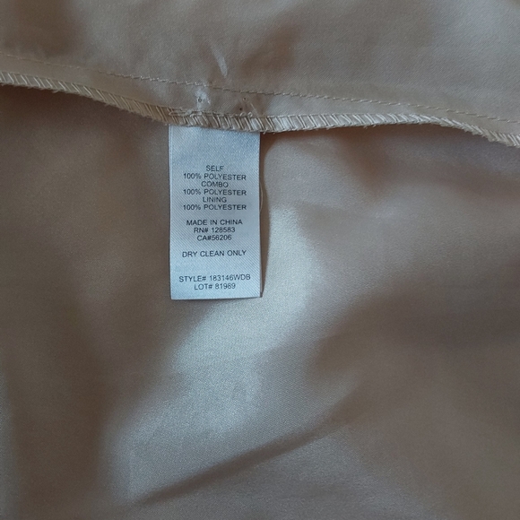 Beautiful mother of bride dress wedding size 14w Champagne color - Picture 8 of 9